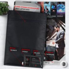 The Mission Darkness™ Non-window Faraday Bag for Laptops