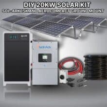 20kW DIY Solar Kit โ Sol-Ark 15K + Aerocompact Ground Mount