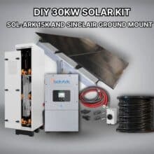30kW DIY Solar Kit โ Sol-Ark 15K +Sinclair Ground Mount