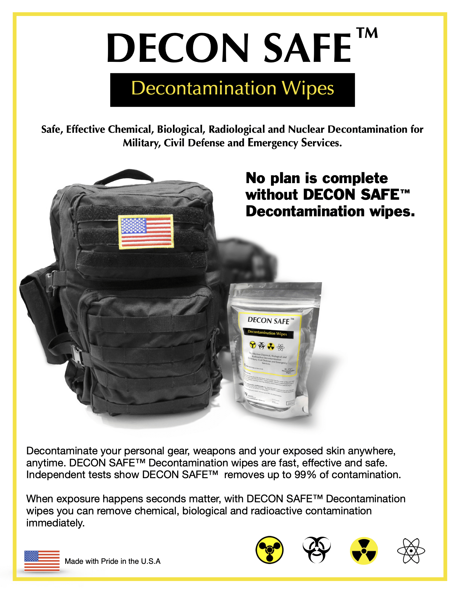 DECON SAFE™ Decontamination Wipes - Image 3