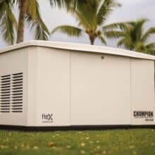 22 kW Whole House Home Standby Generator and 200A Switch with fleX Technology